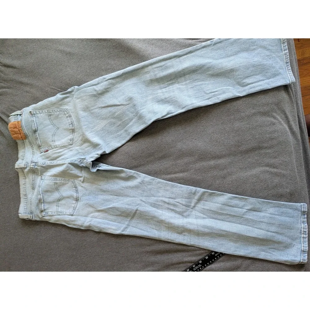 Levis 511 Slim Fit Jeans Mens 36x30 Light Wash Blue Denim 04511-1432